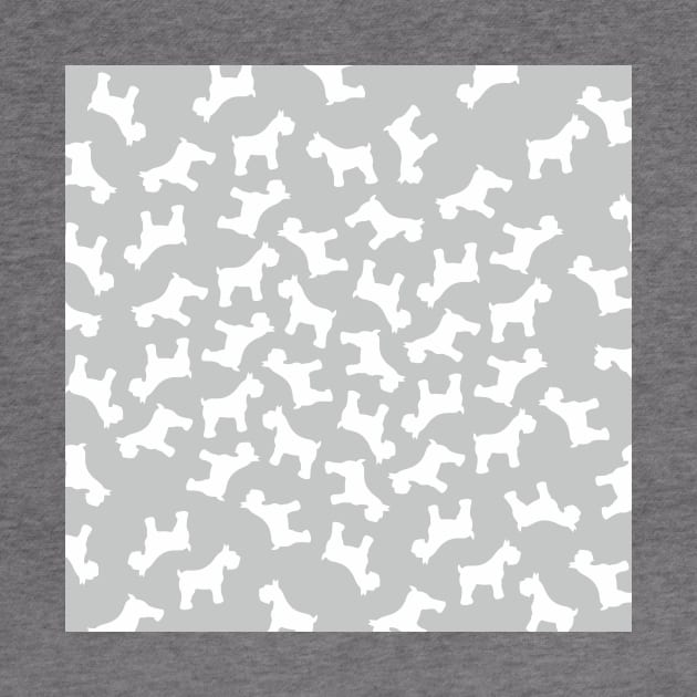 Schnauzer Grey and White pattern by XOOXOO